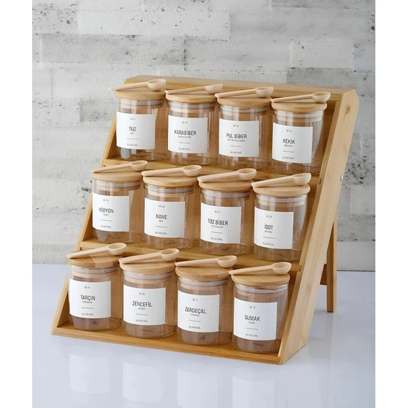 Ədviyyat üçün orqanayzer 97824, bambuk, bej, 39х30 sm