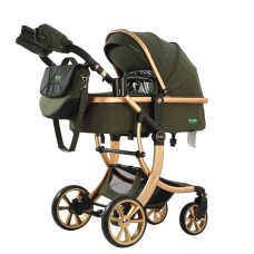 Uşaq arabası Kidilo G600, yaşıl