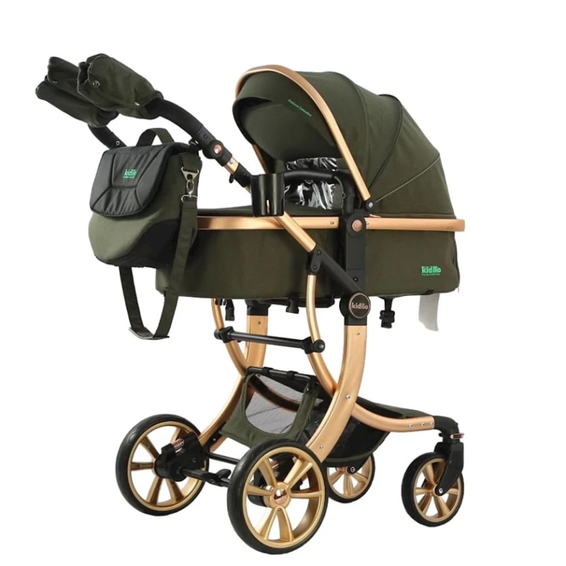 Детская коляска Kidilo G600, зеленая
