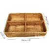 Корзина для хранения ratt40, ротанг, коричневый, 30x19.99x7.01 см