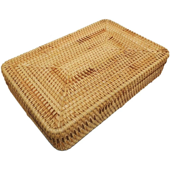 Корзина для хранения ratt40, ротанг, коричневый, 30x19.99x7.01 см