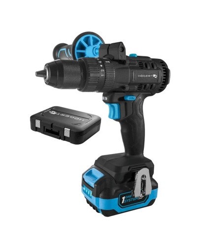 Akkumulyatorlu drel Högert HT2E247-B14PD + akkumulyator 4Ah + enerji toplama stansiyası 4A + keys