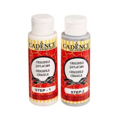 Кракелюр Cadence Crocodile Coloured Crackle C 1021 Metallic Silver, 70+70 мл