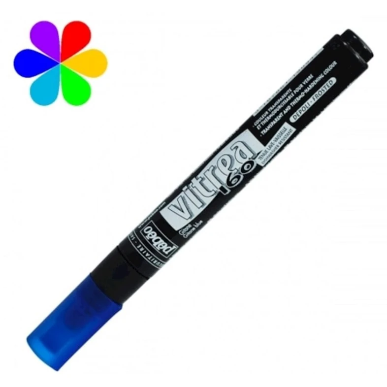 Şüşə üçün mat marker Pebeo Vitrea160 Blue, 1.2 mm