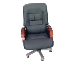 Офисное кресло 008, экокожа, черное