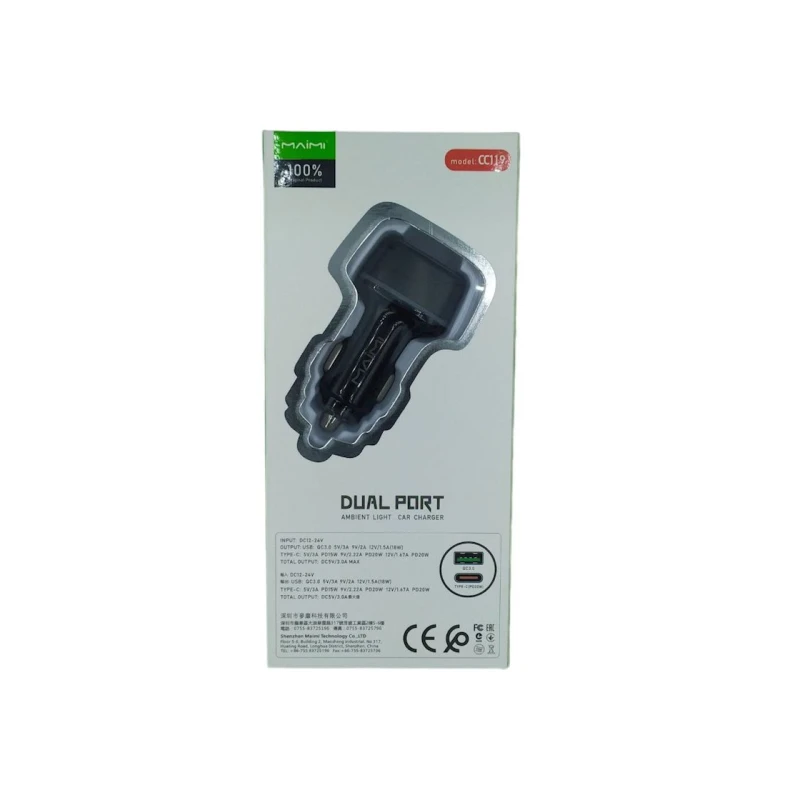 Автомобильное зарядное устройство Maimi CC119 Black Автомобильное зарядное устройство Maimi CC119 Black