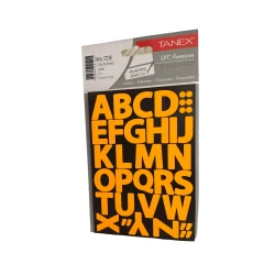 Набор наклеек Tanex STC-555 Fluorescent Orange, 23 мм, 2 листа