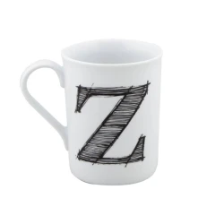 Кружка Porland Letter Z 04AP016139, белая, 285 мл