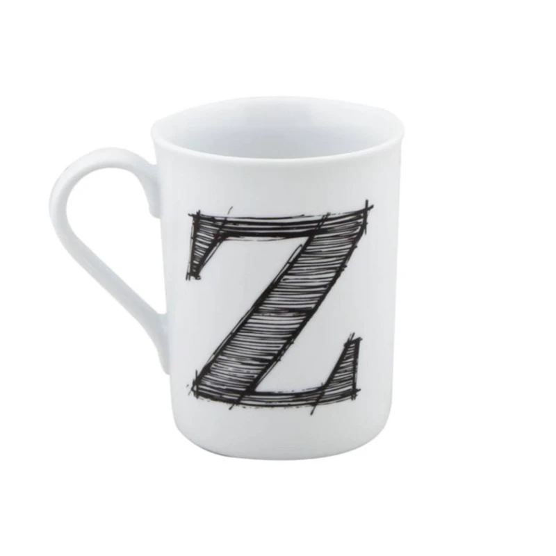 Кружка Porland Letter Z 04AP016139, белая, 285 мл