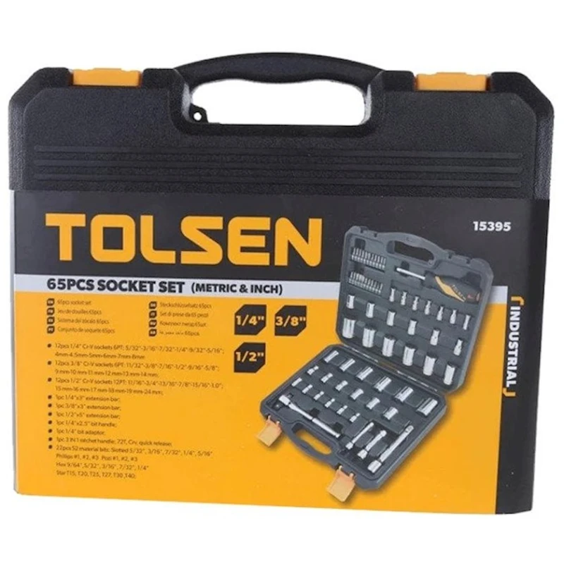 Набор инструментов Tolsen 15395, 65 шт.