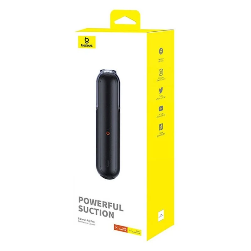 Автомобильный пылесос Baseus A0 Pro Black (6932172650506)