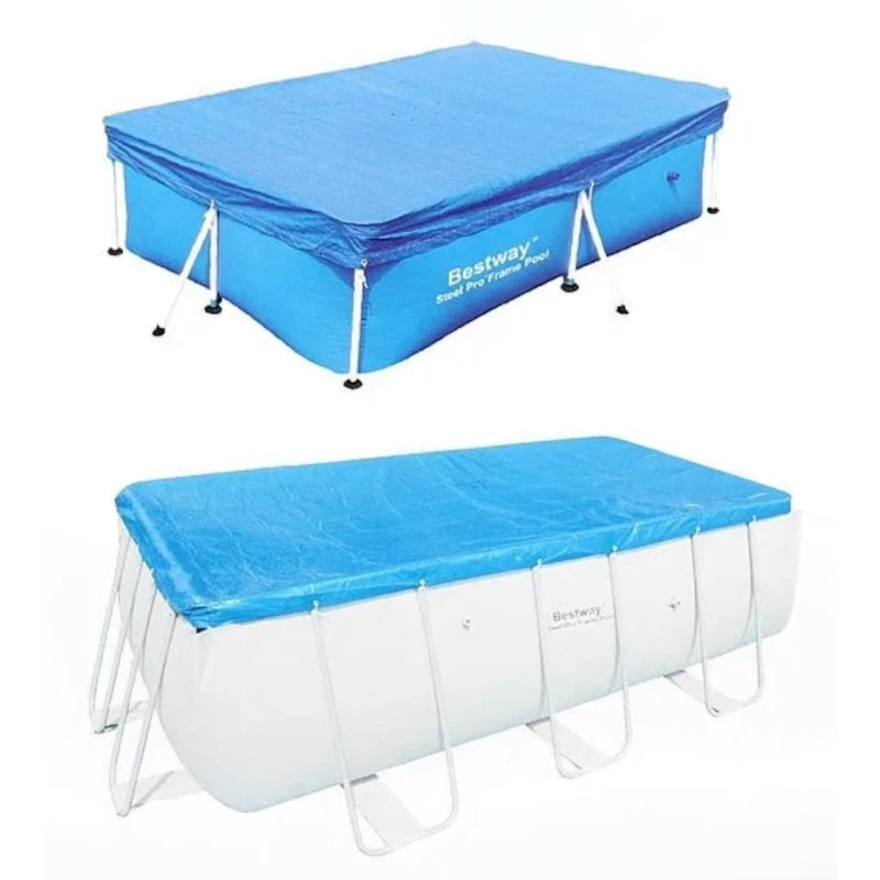 Тент Bestway 58107, прямоугольный, 410х226 см, синий