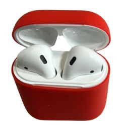 Qulaqlıq üçün çexol Airpods 2 Orange silikon