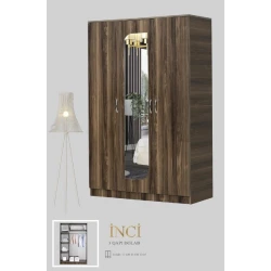 Шкаф Инчи, коричневый, ламинат, 120x180x45 см, местное производство Шкаф Инчи, коричневый, ламинат, 120x180x45 см, местное производство