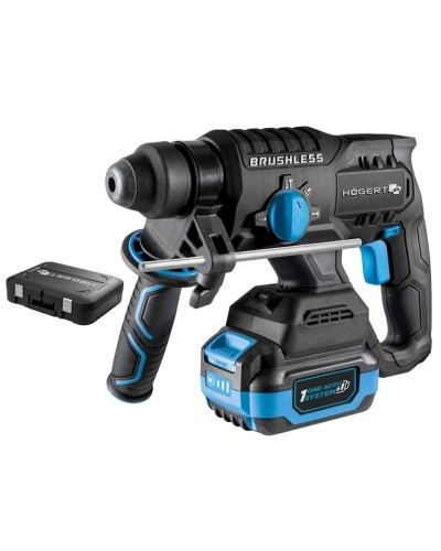 Akkumulyatorlu perforator Högert HT2E249-B24CH + 2 akkumulyator + 4Ah + enerji toplama stansiyası 4A + keys