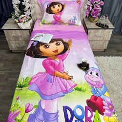 Комплект детского постельнего белья Sahara SHA-00002873, пододеяльник 160х220 см, простыня 180х220 см, наволочка 50х70 см, односпальный, велюр, разноцветный Комплект детского постельнего белья Sahara SHA-00002873, пододеяльник 160х220 см, простыня 180х220 см, наволочка 50х70 см, односпальный, велюр, разноцветный