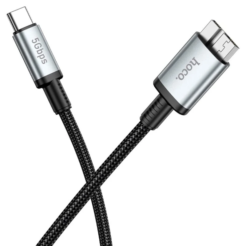 Кабель USB Hoco USB3.0 Type-C to Micro-B, 0.5 м Кабель USB Hoco USB3.0 Type-C to Micro-B, 0.5 м