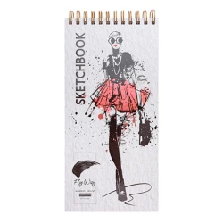 Скетчбук Проф-Пресс Fly Away Модный лук, A4, 40 листов