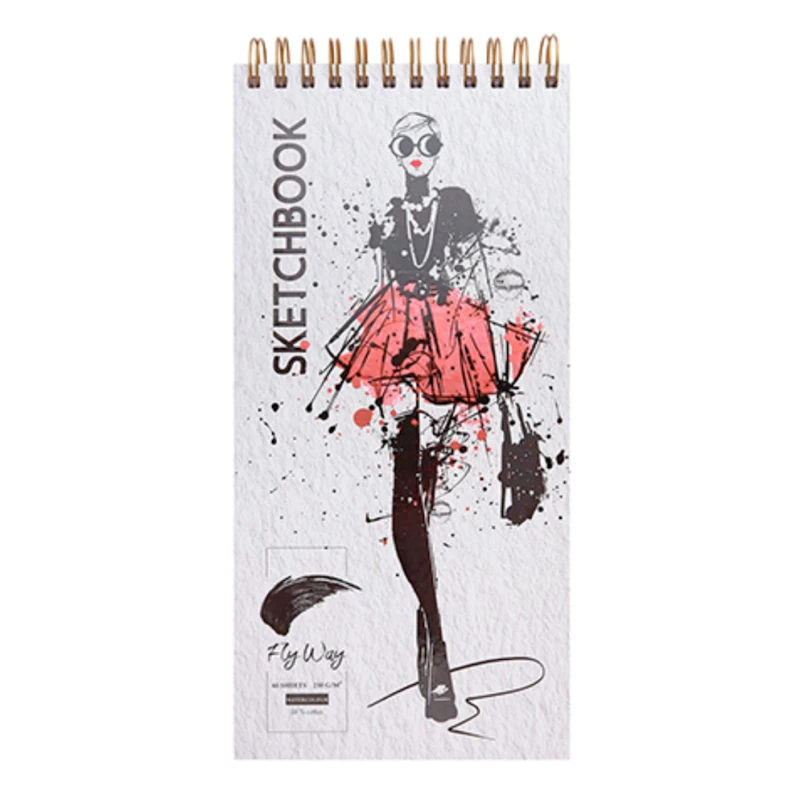 Скетчбук Проф-Пресс Fly Away Модный лук, A4, 40 листов Скетчбук Проф-Пресс Fly Away Модный лук, A4, 40 листов