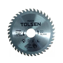 Диск пильный по дереву Tolsen, 115x40Tх22.2 мм Диск пильный по дереву Tolsen, 115x40Tх22.2 мм