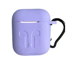 Qulaqlıq üçün çexol Apple Airpods 2 Silicone Purple