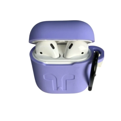 Чехол для наушников Apple Airpods 2 Silicone Purple