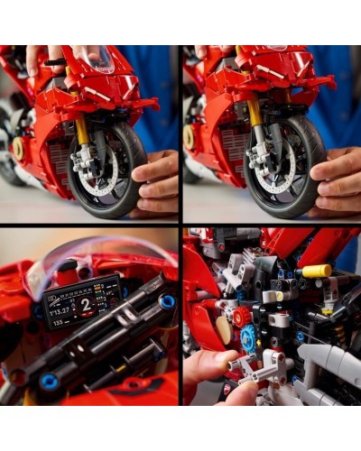 Konstruktor LEGO Technic Ducati Panigale V4 S Motorcycle 42202, 1603 parça, 18 yaşdan