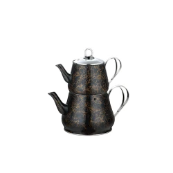 Набор чайников Vicalina VL-AASL3, нержавеющая сталь, черный, 1.5 л + 3 л