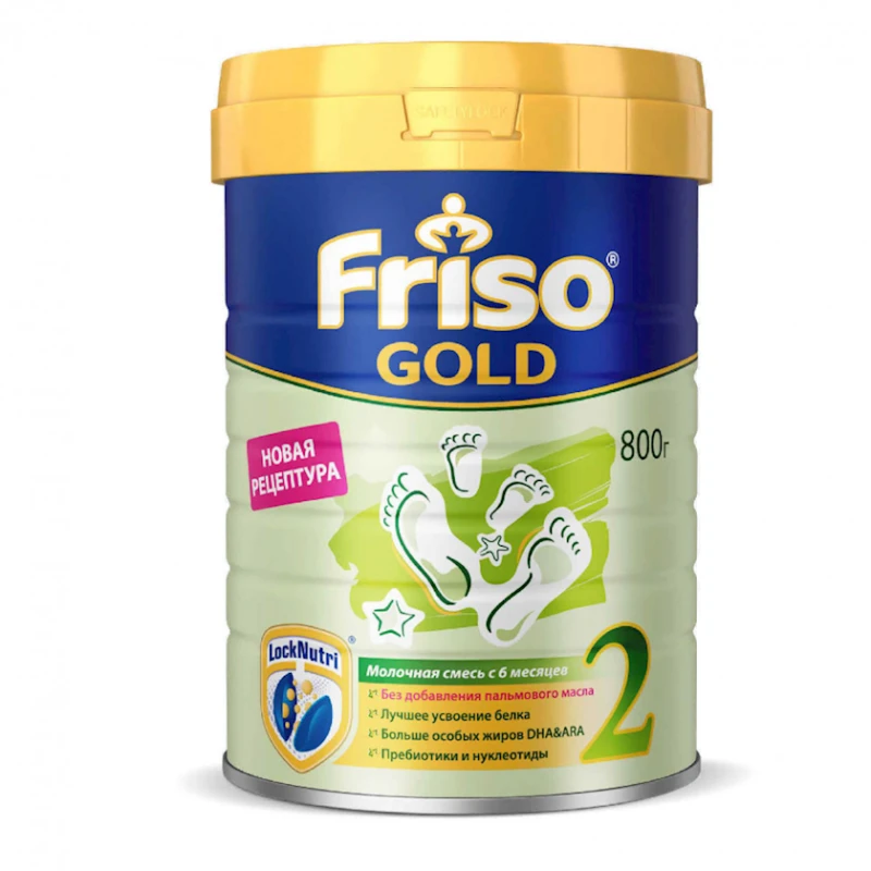 Сухая молочная смесь Friso Gold 2, c 6 месяцев, 800 г Сухая молочная смесь Friso Gold 2, c 6 месяцев, 800 г