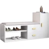 Тумба для обуви Art Mebel 36, ламинат, белая, 60х100х35 см Тумба для обуви Art Mebel 36, ламинат, белая, 60х100х35 см