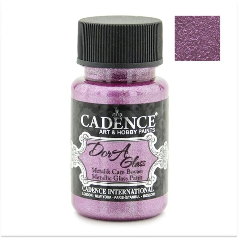 Краска-металлик для стекла Cadence Dora Glass Paint Cyclamen 50 мл