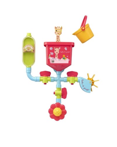 Çimmə üçün oyuncaq dəsti Sophie la Girafe Pipes Folies, plastik, rəngbərəng