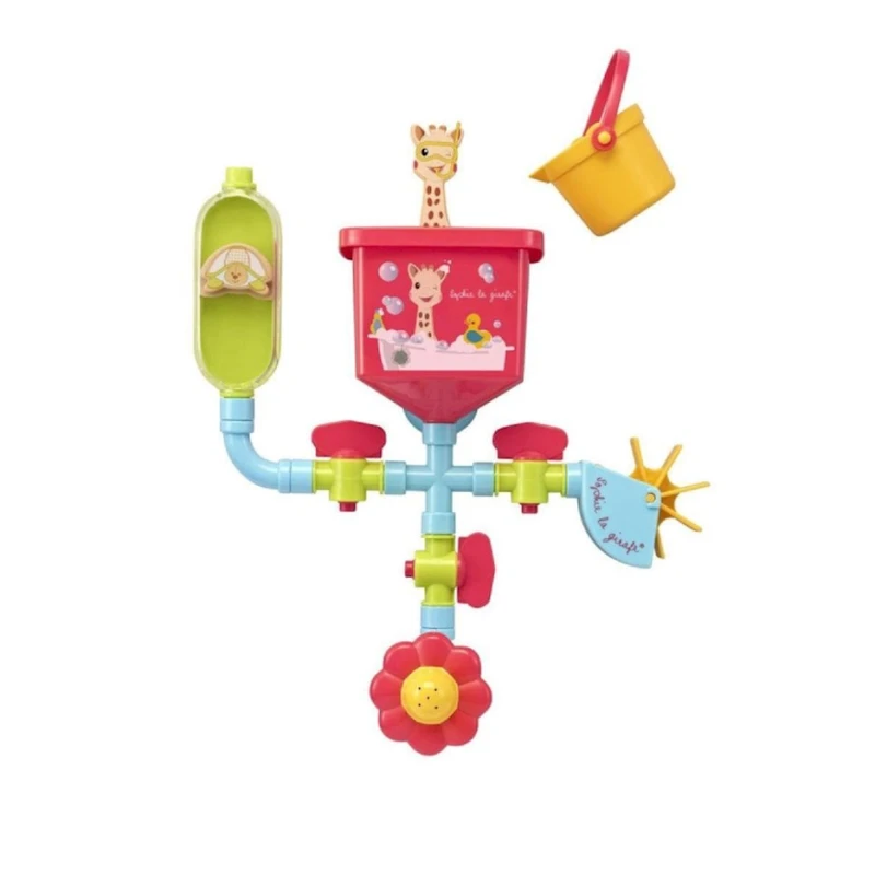 Çimmə üçün oyuncaq dəsti Sophie la Girafe Pipes Folies, plastik, rəngbərəng Çimmə üçün oyuncaq dəsti Sophie la Girafe Pipes Folies, plastik, rəngbərəng