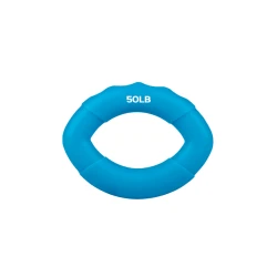 Кистевой эспандер Gymnic 1135 силикон, голубой, 10x7 см, 50 LB, 23 кг