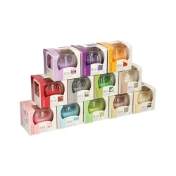 Ароматическая свеча Decoria, 7 см, парафин/стекло, 23 часа горения, в стакане, в ассортименте