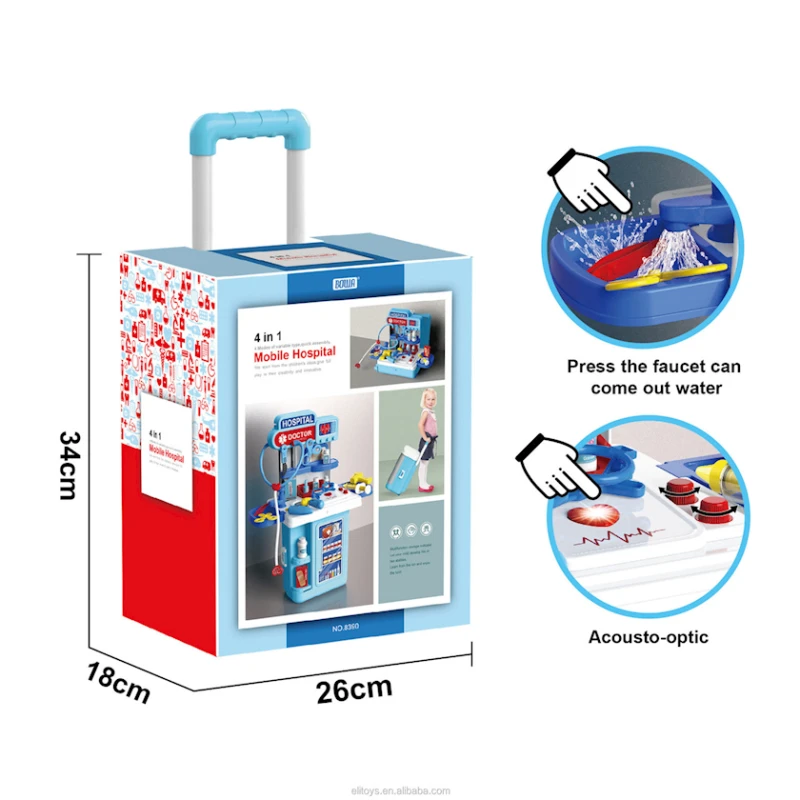 Играем в медика Bowa 8390P, голубой