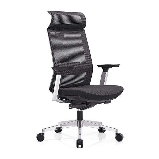 Кресло офисное Barizza Merlino Chrome HD 8005 H, черное