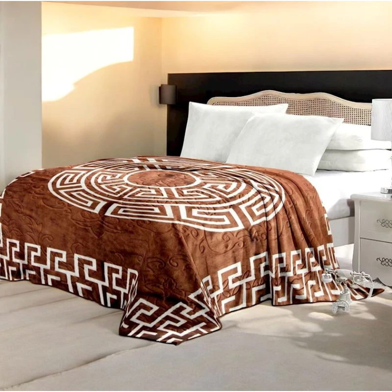 Плед-покрывало MiraNova 221, двуспальное, разноцветное, 220x230 см