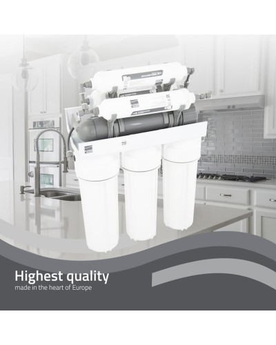 Əks osmos üçün filtr Platinum Wasser Ultra 7, 15x36x40 sm, 12 l, ağ