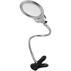 Лупа Sourcingmap 2.25X 5X, серебристый/черный Лупа Sourcingmap 2.25X 5X, серебристый/черный