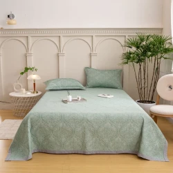 Покрывало Annaberry SHA-00004800, лен, 220x240 см, наволочки 50x70 см 2 шт, зеленое