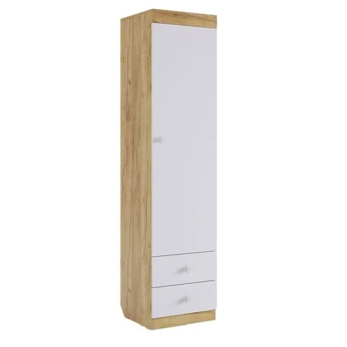 Шкаф 3563_M3WadThinForcWhzol, белый/коричневый, 40x42x189.5 см Шкаф 3563_M3WadThinForcWhzol, белый/коричневый, 40x42x189.5 см