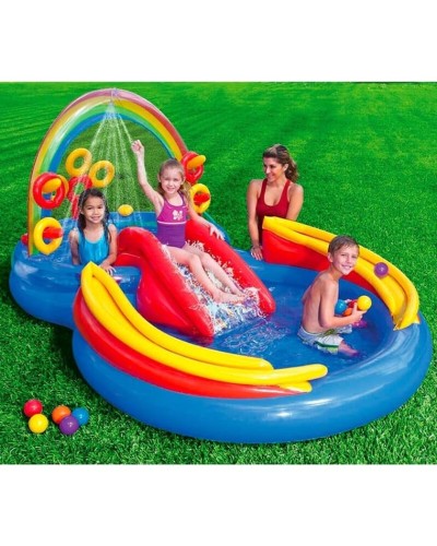 Şişmə hovuz Intex H571995453, 297x193x135 sm, 227 l, rəngbərəng