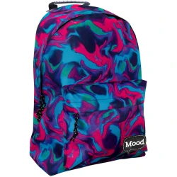 Школьный рюкзак Mood 580441 с узорами, текстиль, разноцветный, унисекс, 35x15x40 см