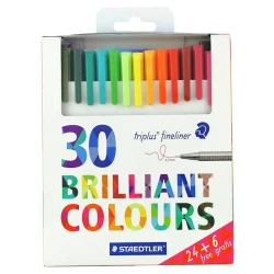 Набор капиллярных ручек Staedtler Triplus Fineliner, 30 шт