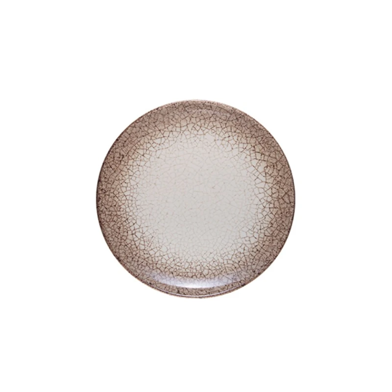 Тарелка ID-Fine Deserto Lona, фарфор, бежевая, 19 см Тарелка ID-Fine Deserto Lona, фарфор, бежевая, 19 см