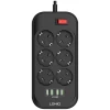 Сетевой фильтр LDNIO SE6403 2 м, 6-розеточный, Черный Сетевой фильтр LDNIO SE6403 2 м, 6-розеточный, Черный