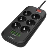 Сетевой фильтр LDNIO SE6403 2 м, 6-розеточный, Черный Сетевой фильтр LDNIO SE6403 2 м, 6-розеточный, Черный