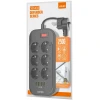 Сетевой фильтр LDNIO SE6403 2 м, 6-розеточный, Черный Сетевой фильтр LDNIO SE6403 2 м, 6-розеточный, Черный