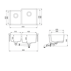 Кухонная мойка Aquasanita SQA 230R-111